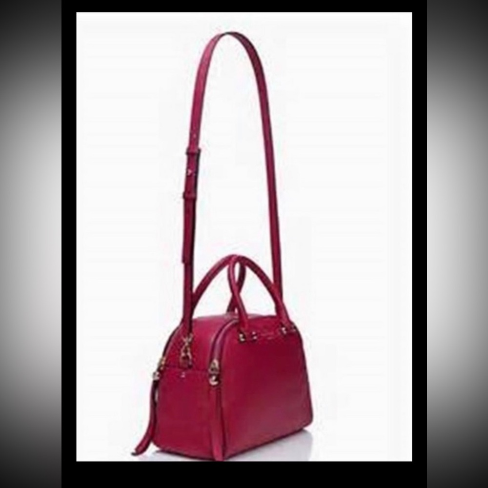 Kate Spade Cildro Pink Kenton Charles Street leather handbag purse - Picture 3 of 16
